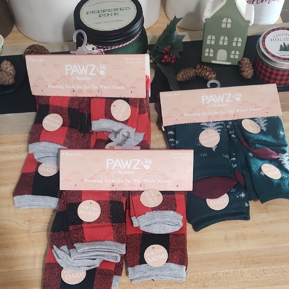 BEARPAW FAMILY PACKS OF SOCKS